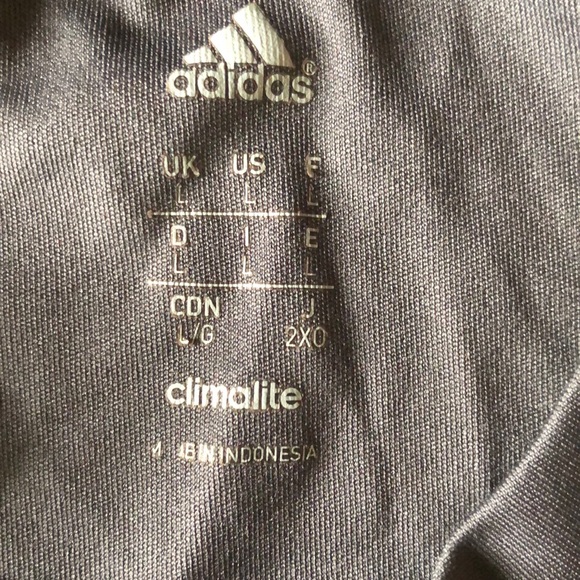 Adidas Climalite Gray Green Shirt size L - Picture 4 of 6